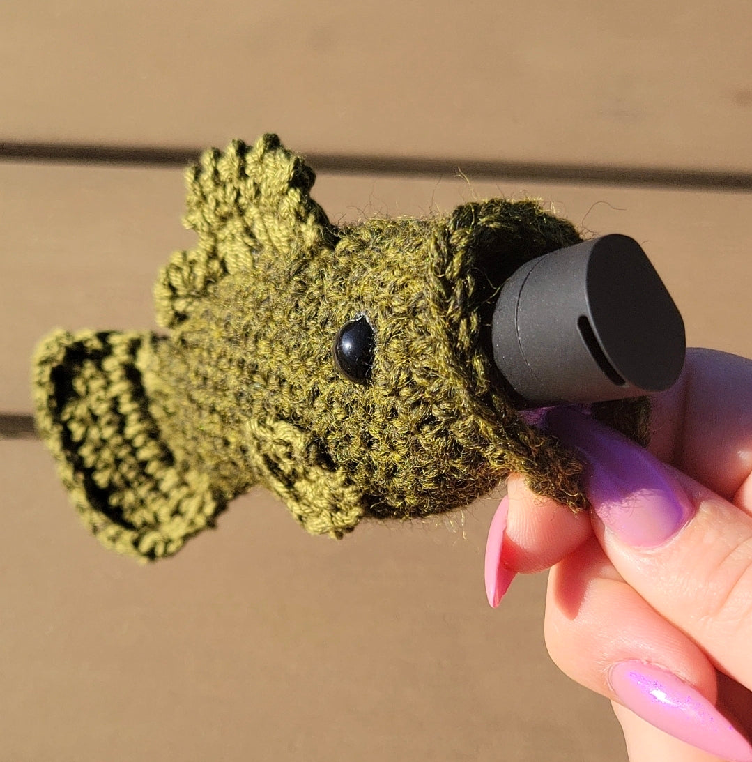 Puff Puff Bass Penjamin Pocket - Pods/Puffco Pivot, Olive Green, Wool